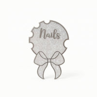 Acrylic Display Board with Gold Outline Glossy Nail Art Display for Manicurists