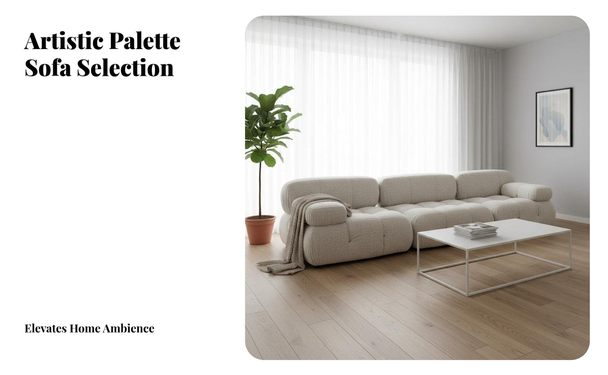 plush Segment Lounger Nordic & design configurable Couch Combinable Design Sectional Sofa for Apartment Dwellers, residents, Small areas, Bedroom, Lounge Area