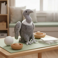 Vulture Stuffed Toy PP Cotton Filling Stuffed Vulture Doll for Home Decor