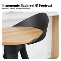 Shell spine High Stool Nordic Design Bar Chair Large Stable Base for Cafe, Guests