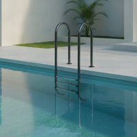 Stainless Steel Pool Ladder No-Embed Pool Ladder with Handrails Non-Slip for Homeowners