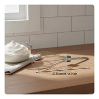 2 Pieces Widely Compatible Hand Mixer Beater Long-Lasting Hand Mixer Whisk Rust-Resistant Egg Whisk Beater
