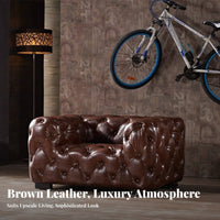 Chesterfield Sofa Traditional design Chesterfield Settee Deep Button Tufting timeless Design for Interior Designers, Villa