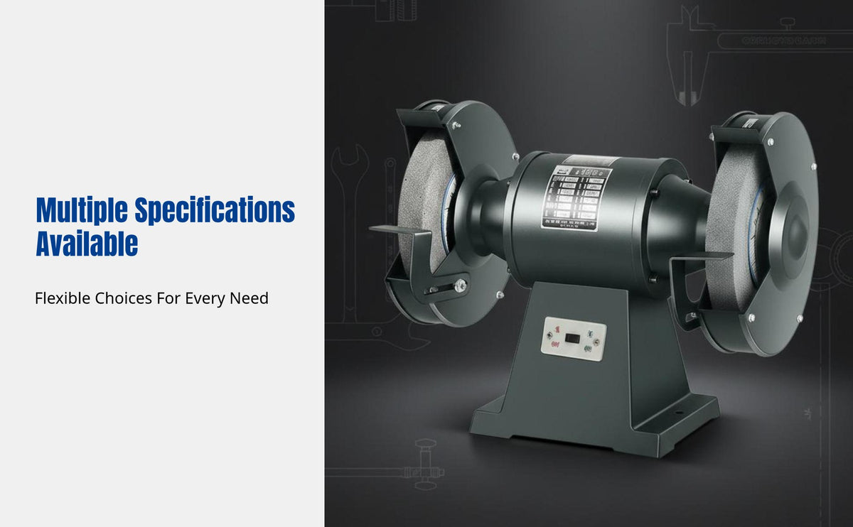 Heavy-Duty Commercial Bench Grinder, Copper Motor, Countertop Upright, Multi-Spec