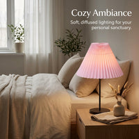 Lampshades for Ceiling Lights and Table Lamps with Pleated Textile Design, Small Lampshade for Bedside and Floor