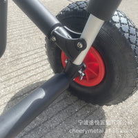 厂家供应铝制双冲浪板拖车 海洋舟拖车 独木舟拖车架 便携可折叠