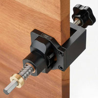 35 Mm Hinge Hole Jig Easy to Use 35mm Hinge Boring Clamp Adjustable Cabinet Door Hole Drill Jig for Woodworkers, Carpenters