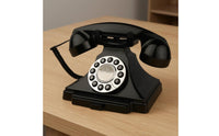 Corded Desk Phone Vintage-Style Retro Desk Phone Mechanical Bell Corded Telephone for Office, Living Room, Bedroom