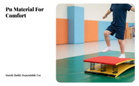 Easy to Disassemble Adjustable Pommel Horse Waterproof PU Cushion children's Jump Ing Buck Anti-Slip Feet Gymnastics Training Jump Reinforced Base for Preschoolers, Kindergarten, School, Home, Playground