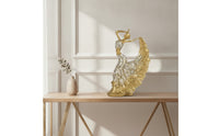 Peacock dancers Figurine Lustrous Peacock dancers Statue Artistic Dancing Girl Sculpture for Living Room, Dance Studio