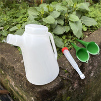 塑料机油壶机油加油壶注油器汽修手动加机油带刻度漏斗油壶带加油