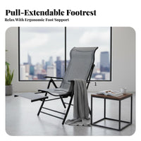 Weightless Recline Chair Adjustable Recline Folding Recliner Lies Flat for Homeowners