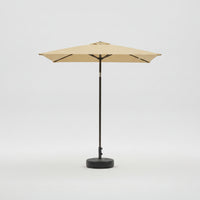 Rectangular Umbrella with Base Tilt-Adjustable Patio Umbrella with Base Sunsun-Blocking Freestanding Shade Canopy for Balcony, Garden