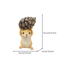 Squirrel Statue with Pinecone Textured Squirrel with Pinecone Standing