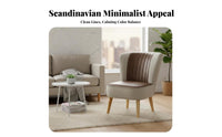 Armless Sectional Sofa Scandinavian design Living Room Furniture Minimalist Design firm-density Foam padding for Families