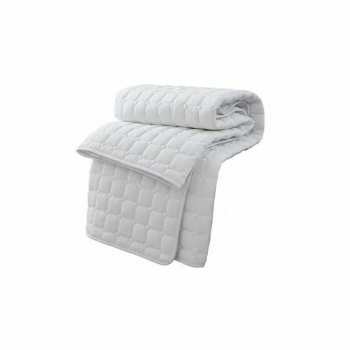 Quilted Mattress Protector Breathable Quilted Mattress Pad Skin Friendly Padded Bed Topper for Hotel, Guesthouse, Dorm Room