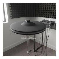 Electronic Ride Crash Cymbal Realistic Swing Electronic Drum Cymbal Pad Plug-and-Play