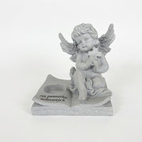 European Style Resin Angel Candle Holder