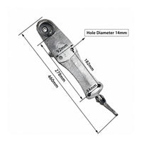 Trailer Hitch Coupler Heavy Duty Tow Ball Coupler Cast Metal Hardware for Towing