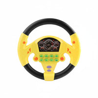 Steering Wheel Toy with Large Base Compact Kids Steering Wheel Toy for Young Children, Little Drivers, Car Rides, Nursery