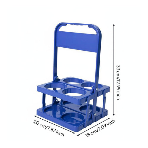 4 Bottle Foldable Beer Rack Foldable Folding Bottle Carrier Sturdy for Party