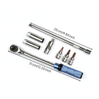 8 Pieces Tension Wrench with Storage Cases Reversible Tension Wrench Set Non-Slip Tool for Mechanics, Hobbyists, Garage