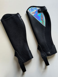 Children's Cowhide Leg Guards for Equestrian Use