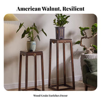 Two-Tier Flower Table Chinese Design Design Plant Holder for Living Room