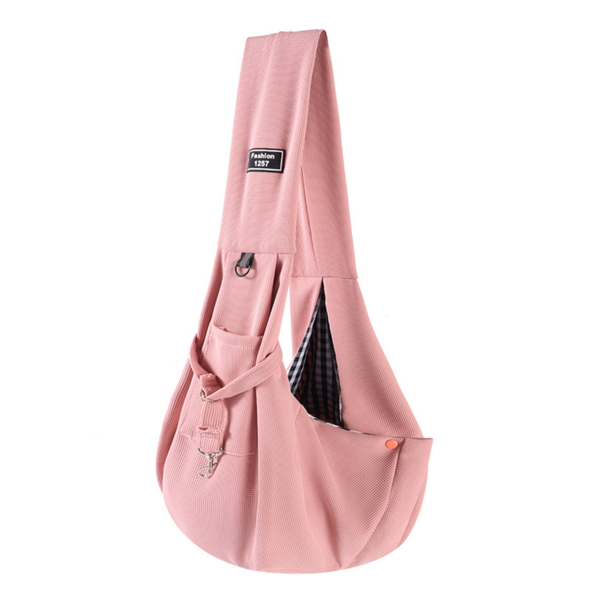 Pet Sling Carrier Waffle-Weave Crossbody Dog Carrier Large-Capacity