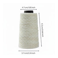 Strong and Long-Lasting Accounting Voucher Binding Thread 21-Ply Waxed Cotton String for Accountants, Financial Professionals, Archiving