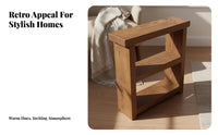Multi-Tier decorative side table Table Vintage and design Nightstand with Storage Shelf for Students