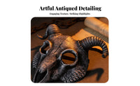 edgy goat prong face covering for all genders pronged Monster face covering Large curved protrusions for Adults, Teenagers