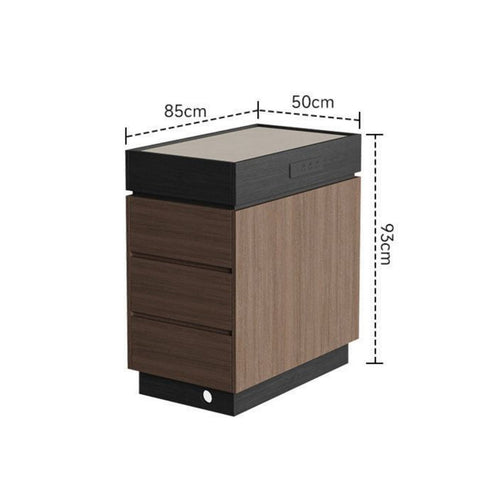Small Kitchen Island Cabinet Solid Wood with Drawers and Minimalist Bar Table Mid-period Design Function Suitable for Gift Giving Home Decoration Office Workspace