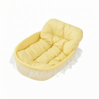 Oval Pet Bed Padded Cushioned Nest Bed Water-Resistant Bottom for Cats