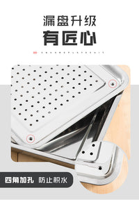 电热恒温鼓风干燥箱托盘不锈钢盘子烘箱烤箱托盘长方形铁盘