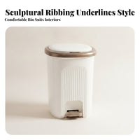 Hands Trash Can with Lid | Space-Saving Rectangular shape & build, Step Trash Can, for restroom