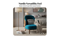 Nordic aesthetic Highspine Accent Chair Modern Design Upholstered Highspine Armchair Designer Inspired Indoor Furniture Sturdy Wood Frame for Interior Designers, Book Lovers, Living Room, Bedroom, book alcove alcove, Home Office