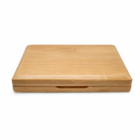 Bamboo Mouthpiece Accessory Case with Hinged Lid Wooden Mouthpiece Accessory Case Rectangular Compact for Saxophonists, Clarinetists