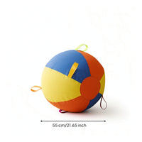 Dog Ball with Loops Dog Ball with Straps Oversized Toy for Tug Play