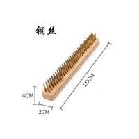 亚马逊户外烧烤铜丝刷披萨刷子烘焙披萨清洁刷披萨烧烤炉工具刷