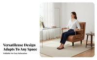 Armless Sleeper Chair Foldable Design Sofa Bed Space-Saving Easy Conversion for Office Workers, Guests, Small Spaces, Dorm Room