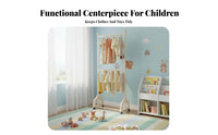 children's Mobile Clothes Rack Sturdy Construction for Nursery, Toddlers, Babies