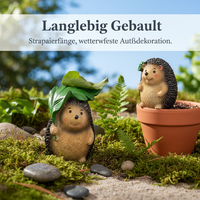 Resin Hedgehog Figurine for Miniature Landscape Decor