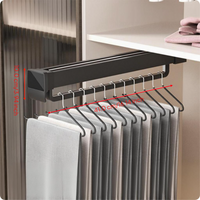 Pull-out rack maximizes closet space