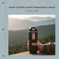 Heated Car Mug, 12V/24V, Fast Boil, Auto Shutoff, Travel