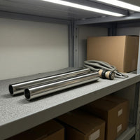 2 Pieces Stainless Steel Tube Cylindrical Vacuum Extension Wand Long-Lasting