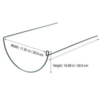 Half Round Metal Plant Support, Dark Green Painted Plant Stakes for Climbing Plants, Stackable Rust Resistant Garden Support for Tall Plants