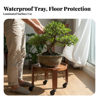 Wheeled Plant stand Easy to Move Wheeled Pot stand High Load Capacity for Office