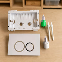 Concealed Cistern Flush Panel White Bathroom Accessory with Cutouts