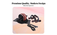 5 Pieces Non-Slip Grip Ab Roller Push up Bar Kit Sturdy Construction Ab Wheel and Push up Bar Set Portable for Beginners